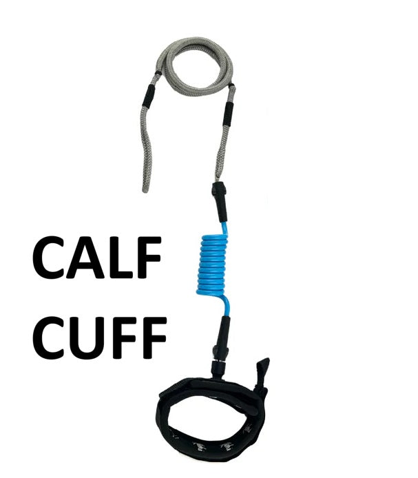KOAHI INVIZ LEASH™ - CALF CUFF - 7mm HYBRID DESIGNED FOR DOWNWIND FOILING & WINGING