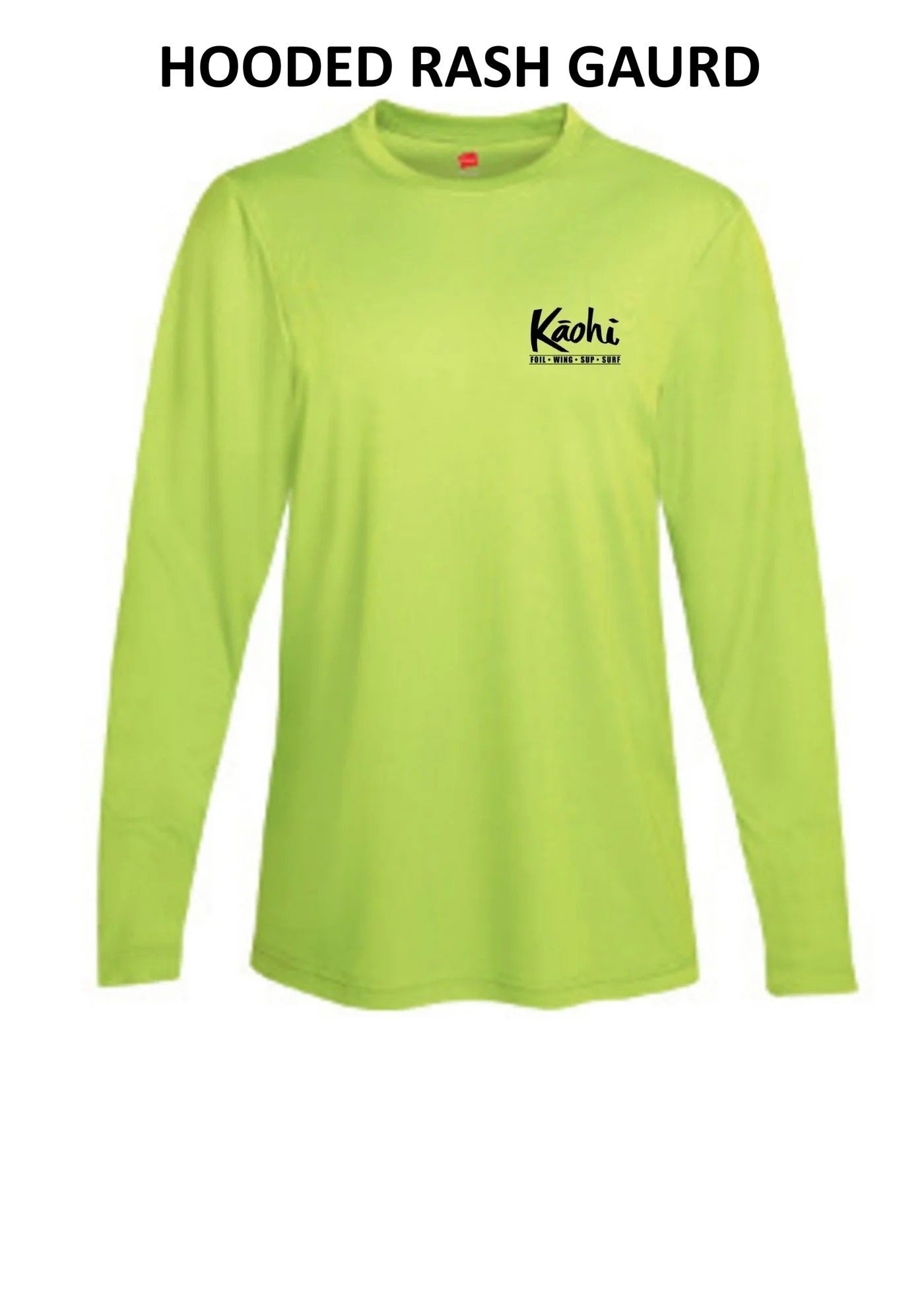 Kāohi HOODED High Viz Rash Guard - Long Sleeve