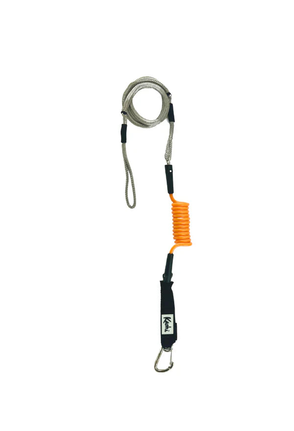 KOAHI INVIZ LEASH™ - CARABINER - 7mm HYBRID DESIGNED FOR DOWNWIND FOILING & WINGING